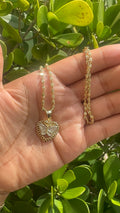 Hrt-Shaped Rolex Necklace with Butterfly